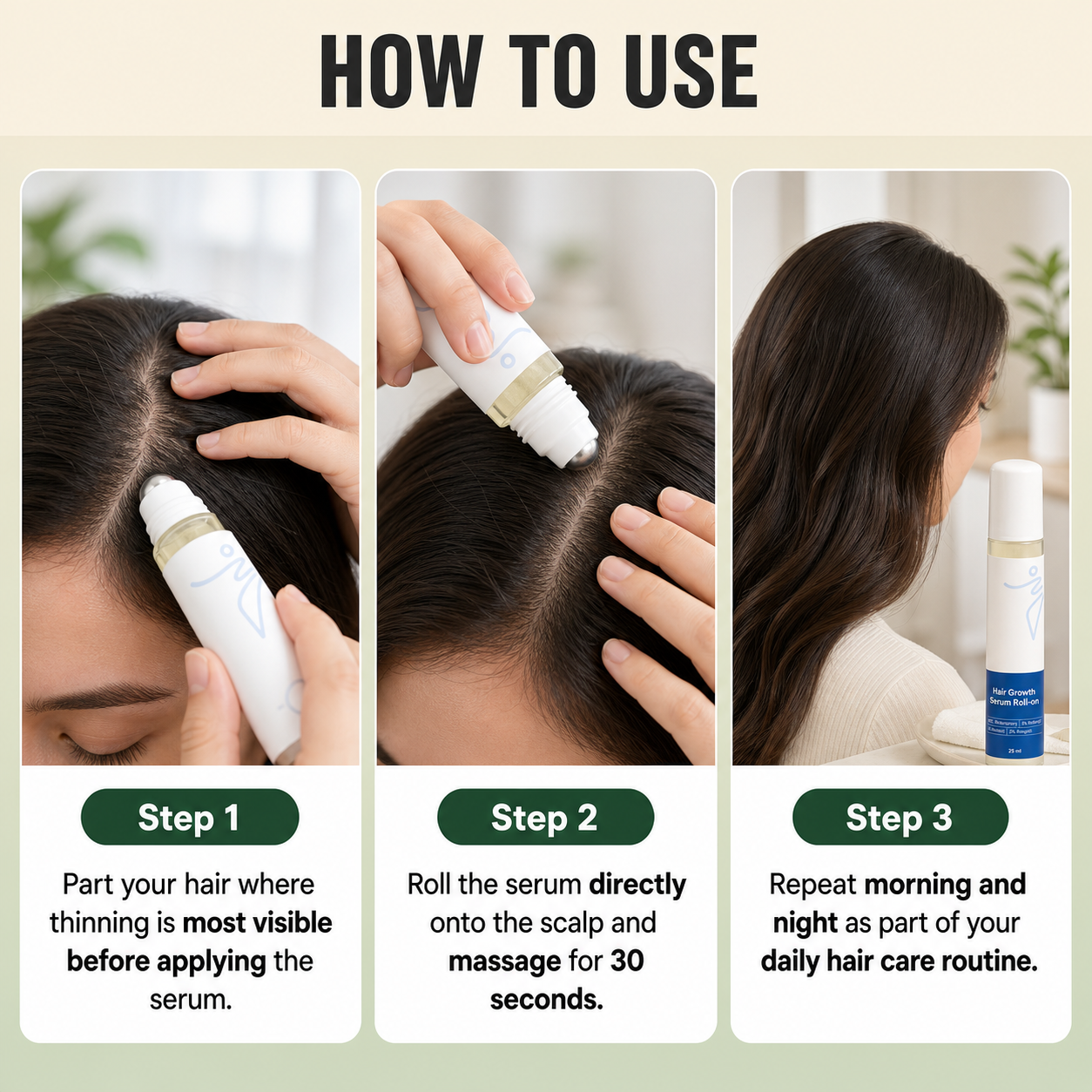 Roll-on Hair Growth Serum